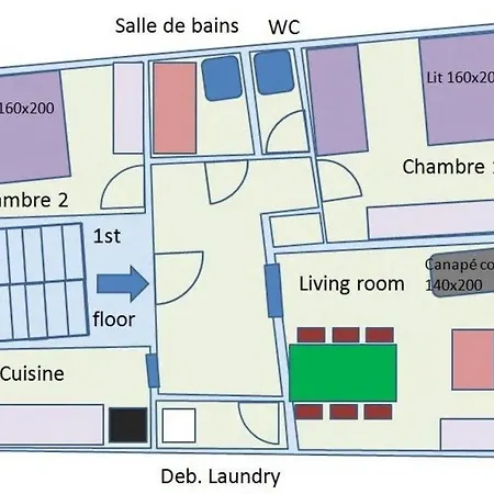 At In The Center Of Apartment *